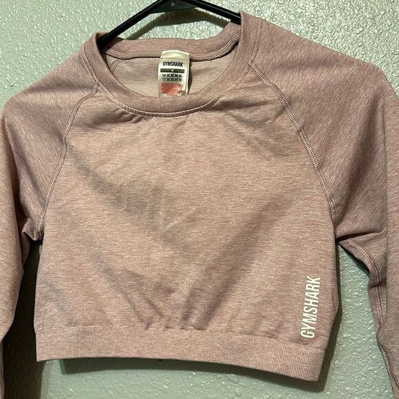 Gymshark women’s crop long sleeve lilac purple color size M - Picture 2 of 8